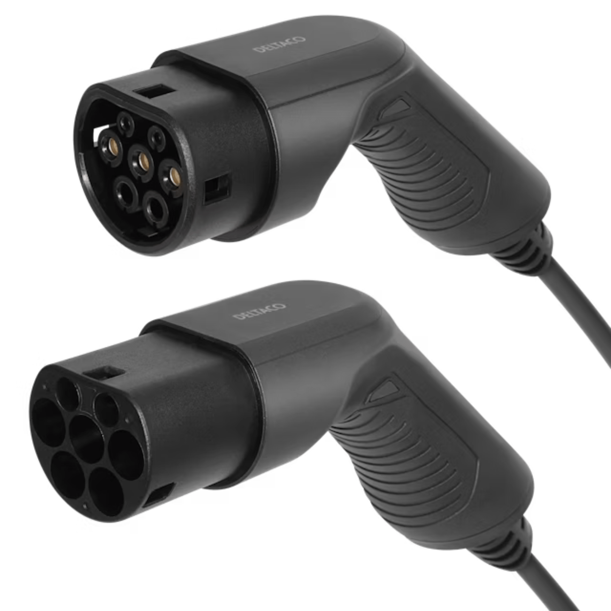 Spiral Laddkabel Typ 2, 3 - fas 16 A, 11 kW - 5 meter - eviQ