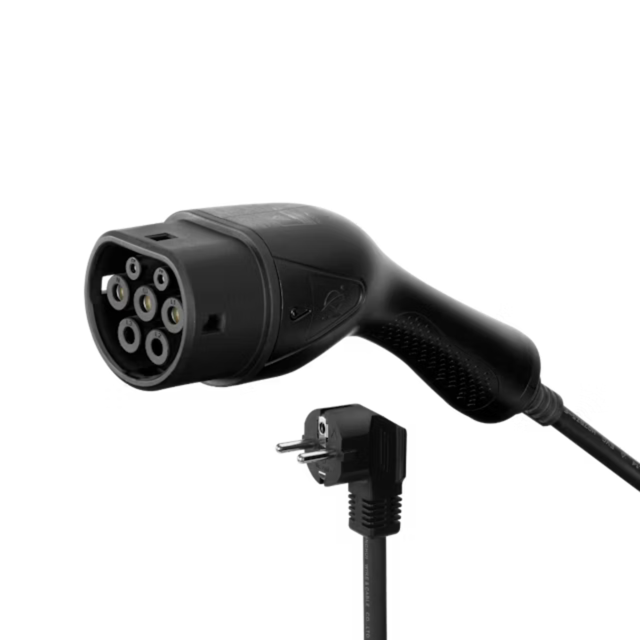 Deltaco Portabel Reseladdare Mode 2 Schuko–Typ 2, 6–16A med temperatursensor