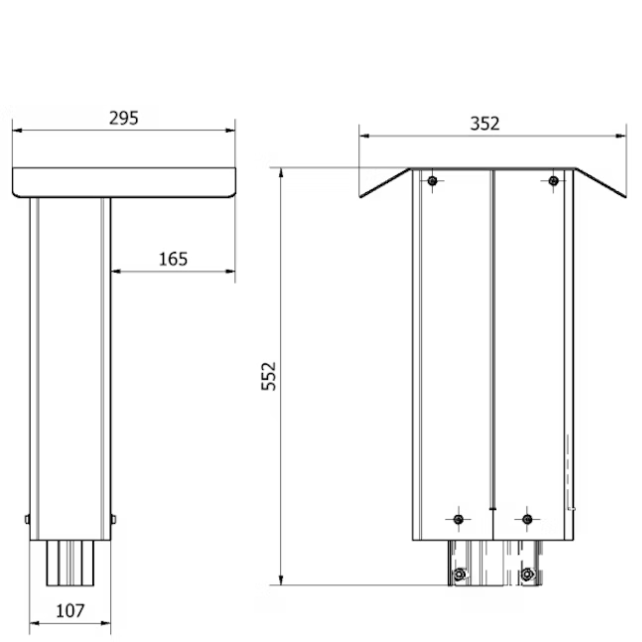 Singel Stolpfäste för Laddboxar - eviQ